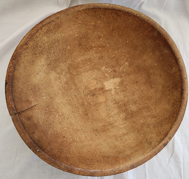 **Ca. 1830 Lancaster Co. Amish Painted Dough Bowl