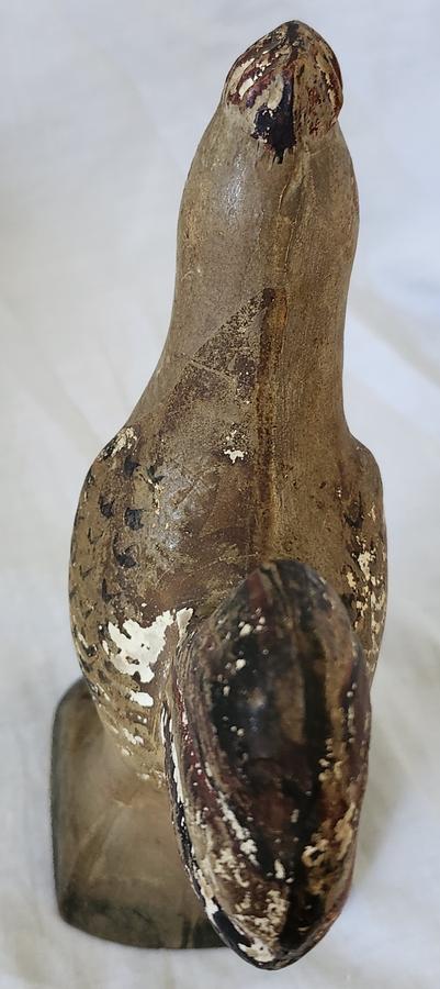 19th C. PA. Hollow Cast Chalkware Rooster #1