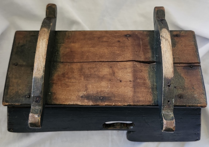 Antique ca.1880 Painted Doll Cradle
