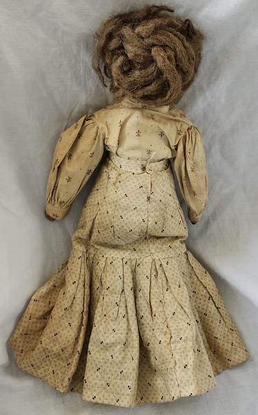 Late 1800's Folk Art Rag Doll-Hand Drawn Face