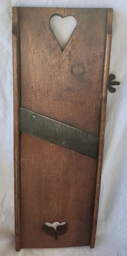Antique PA. Folk Art Slaw Board w/Heart & Tulip