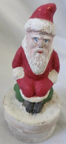 Small Antique Belsnickel Santa Candy Container