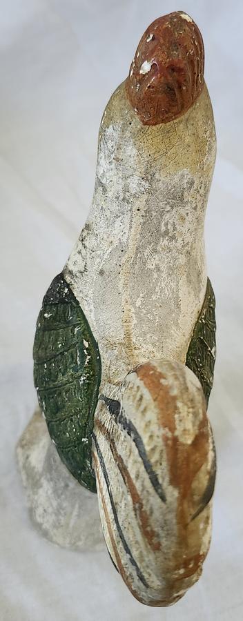 19th C. PA. Hollow Cast Chalkware Rooster #3