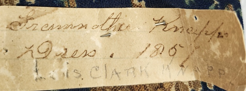 Dear Antique 1857 Book Form Pin Keep w/Note
