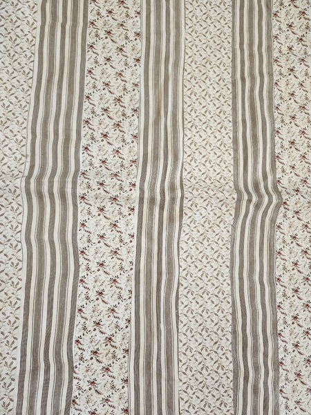 **Antq. PA. Bars Newborn/Doll Quilt, Early Fabrics