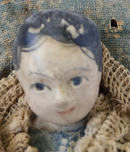 Antique Working German Child in Cradle Pipsqueak