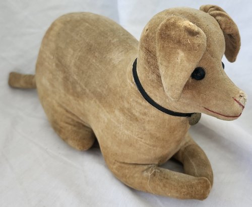 **Early German Velvet Stuffed Dog