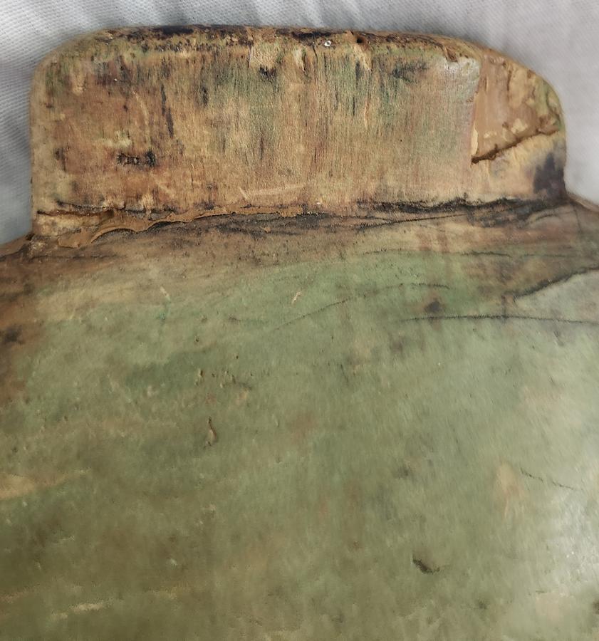 Antique New England Trencher in Orig. Green Paint