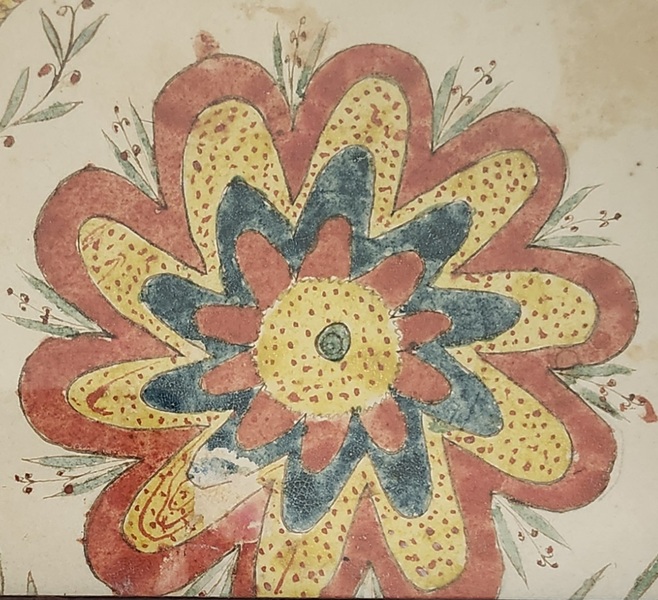 19th C. PA. Folk Art Fraktur Ex Adams York, PA