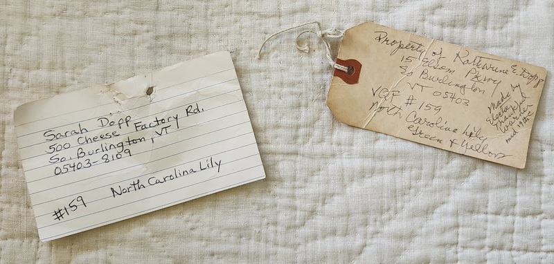 **Ca.1850 N. Carolina Lily Quilt w/Provenance