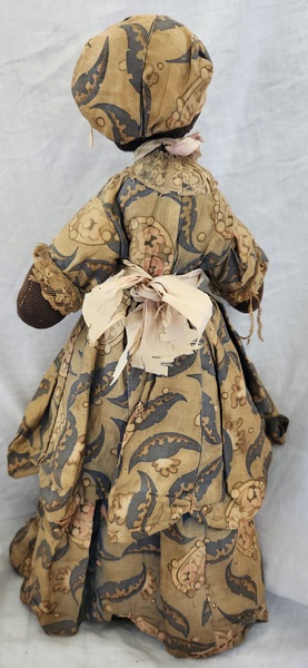 19th C. Black Americana Folk Art Rag Bottle Doll