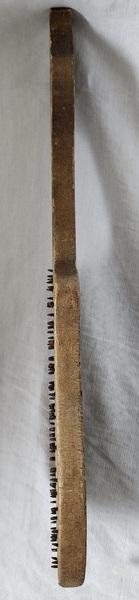 Antique Folk Art Guitar Form Carding Comb