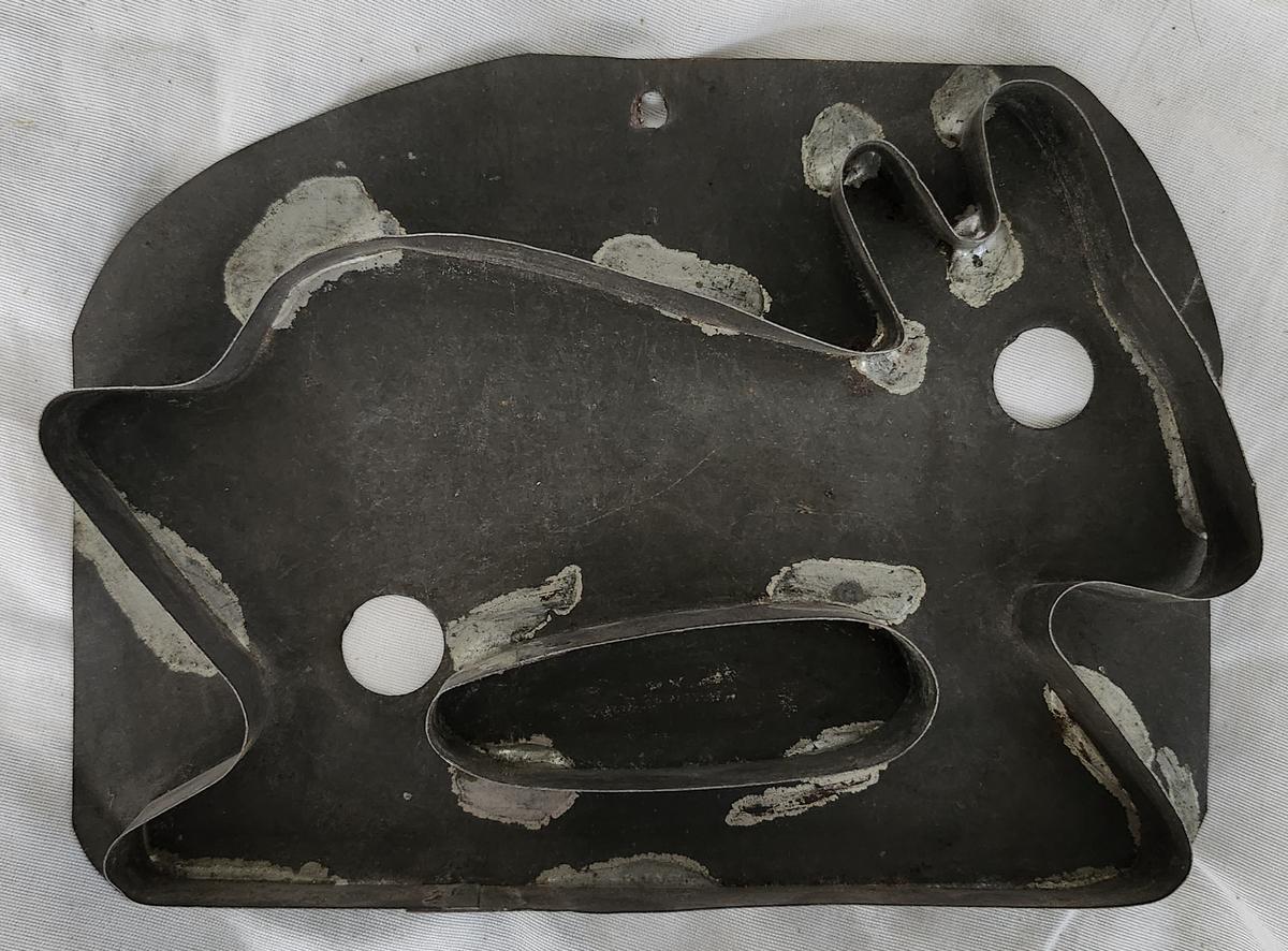 7" x 5 1/4" Old PA. Folk Art Rabbit Cookie Cutter