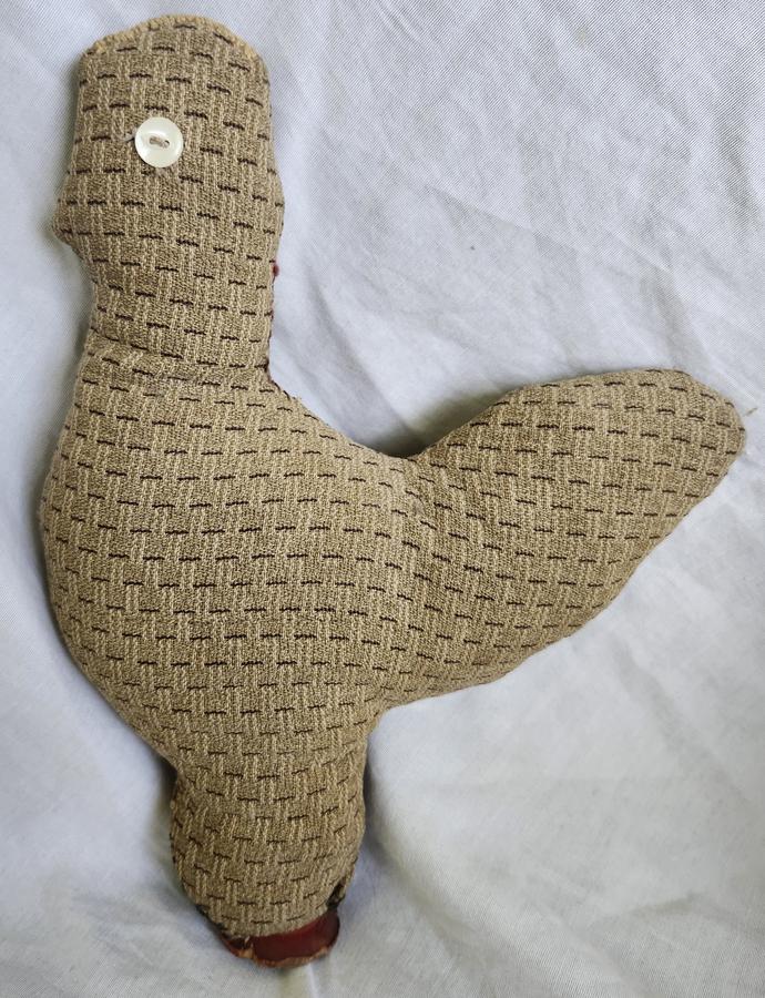 10" Tall Antique PA. Chicken on Spool Pin Cushion