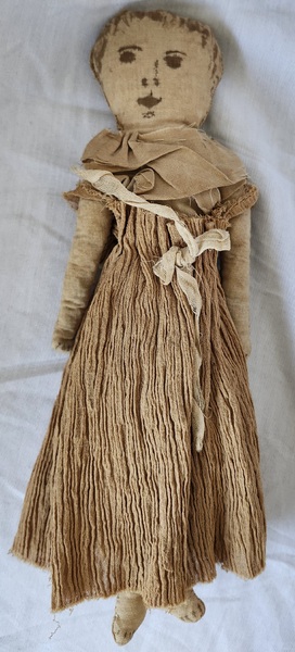 19th C. Primitive Folk Art Rag Doll-Strong Museum