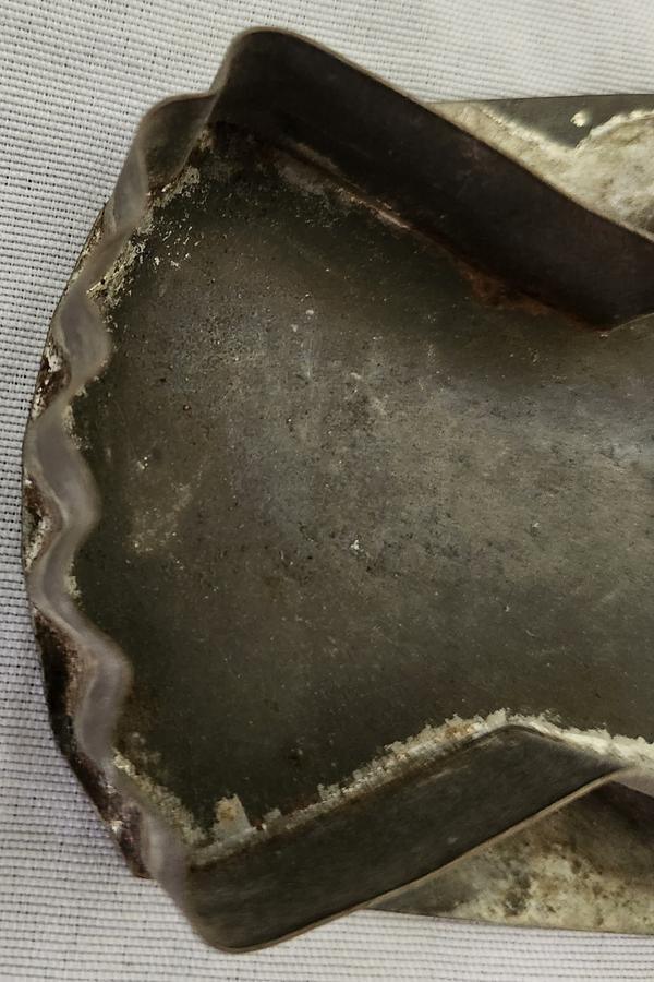 Antique PA. Flatback Tin Peacock Cookie Cutter