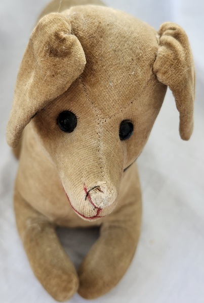 **Early German Velvet Stuffed Dog
