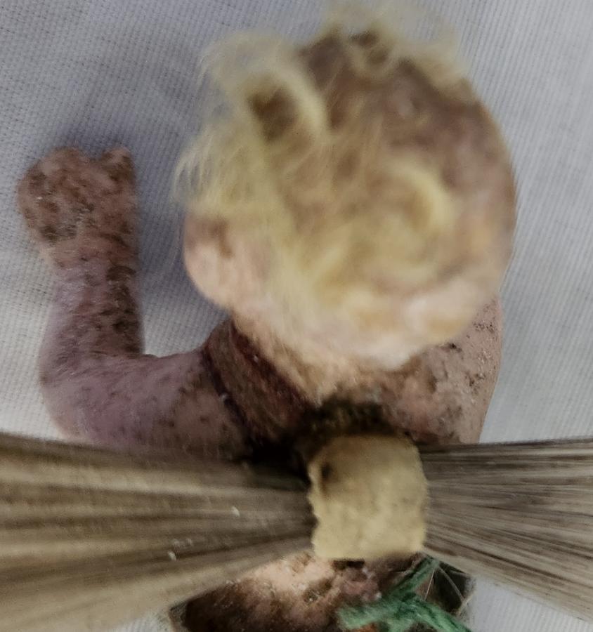 Antique German Wax Angel Xmas Ornament #3