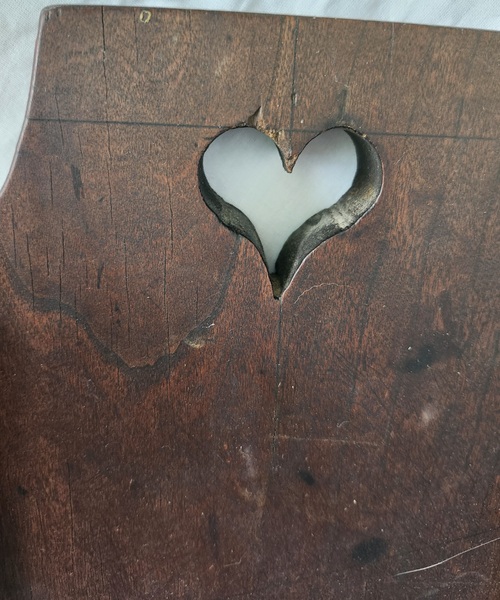 19th C. PA. Folk Art Slaw Board w/Heart Cutout