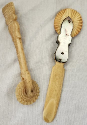 **Pr.19th C. Carved Bone Pie Crimpers