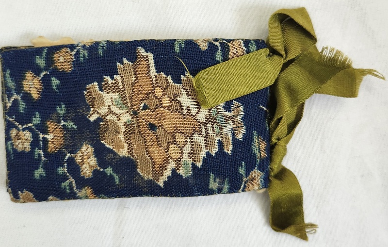 Dear Antique 1857 Book Form Pin Keep w/Note