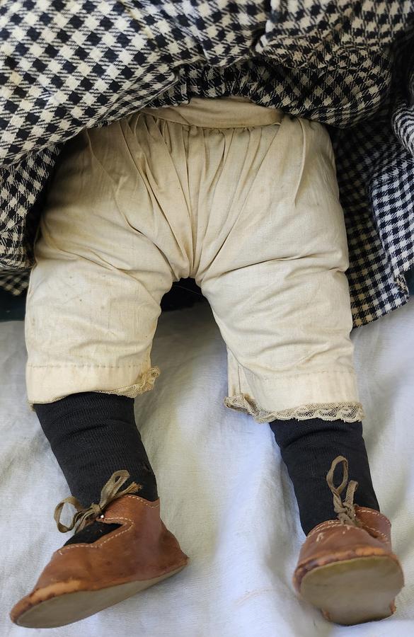 19th C. Black Folk Art Rag Doll Ex Stass