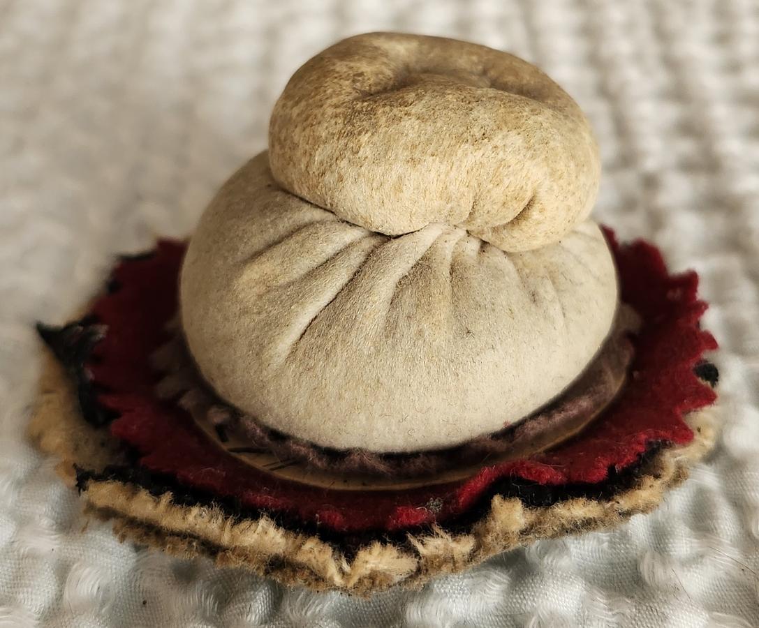 Unique Antique Loaf of Bread Pen Wipe