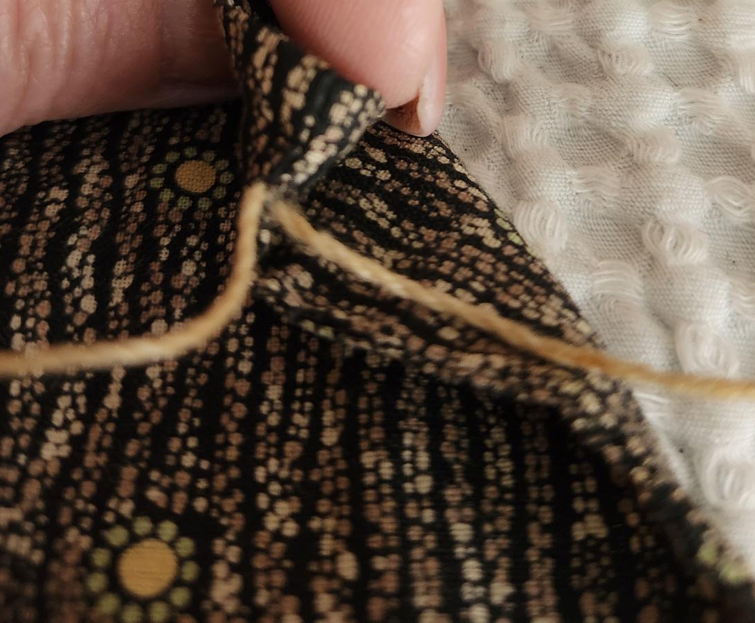 Antique New England Calico Seed Bag