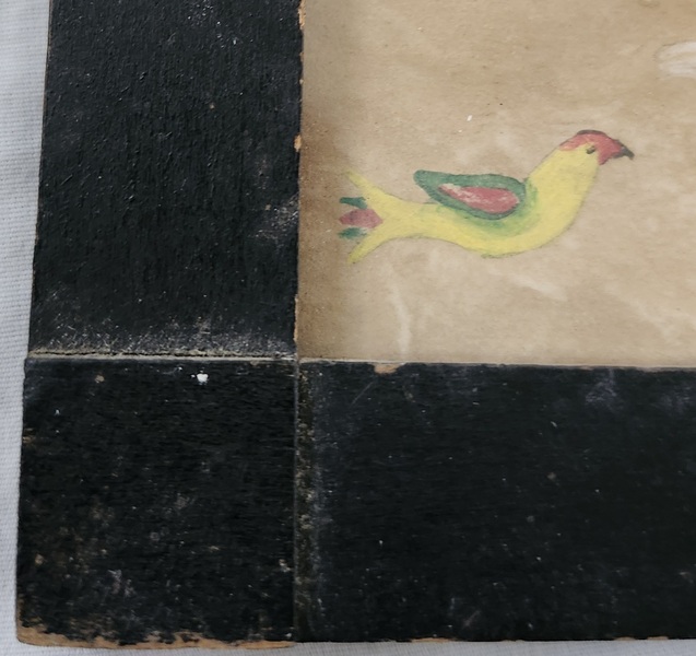 Antique Folk Art Fraktur w/German Writing, Birds++
