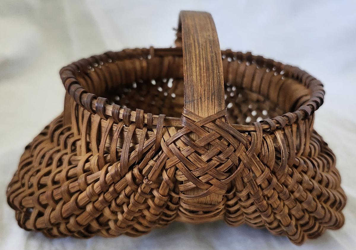 19th C. Miniature Appalachian Buttocks Basket