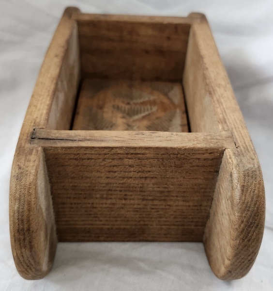 Antq. PA. Deeply Carved Abstract Butter Print
