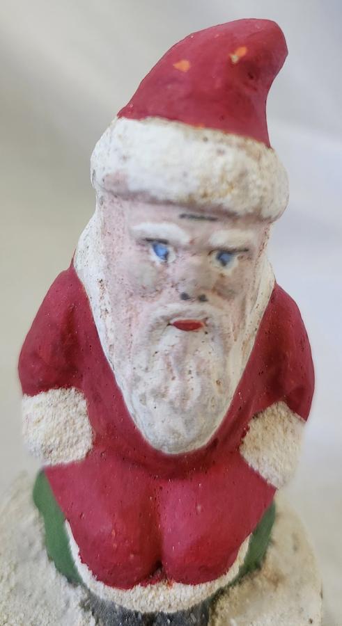 Small Antique Belsnickel Santa Candy Container
