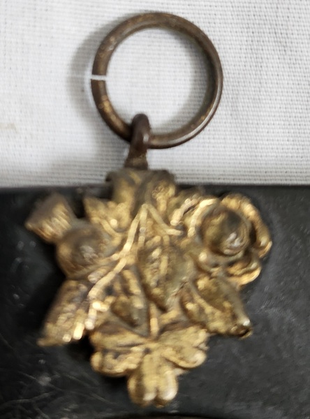 **19th C. Silhouette of Woman w/Decorative Hanger