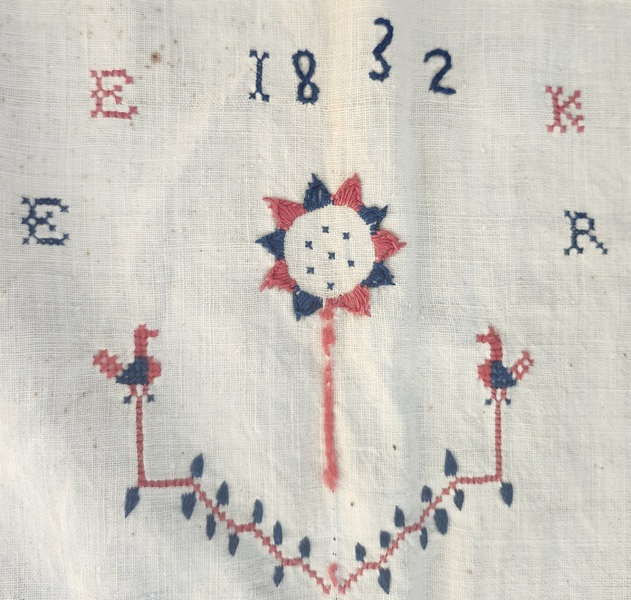 1832 PA. Show Towel-Cyde Koll w/Bird Tree, Flowers