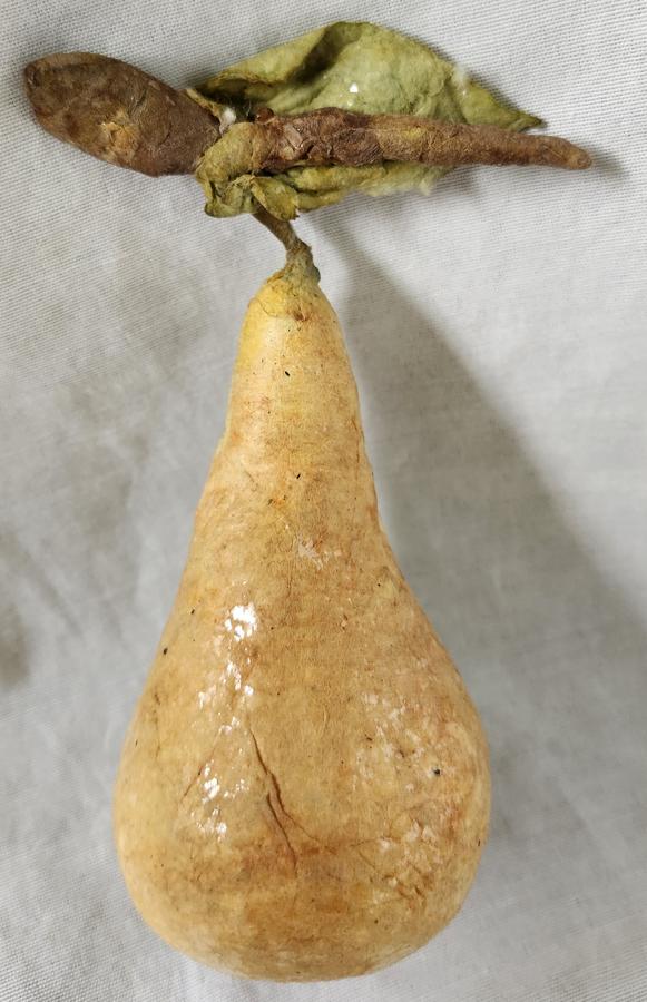 Vintage 5" Spun Cotton Pear