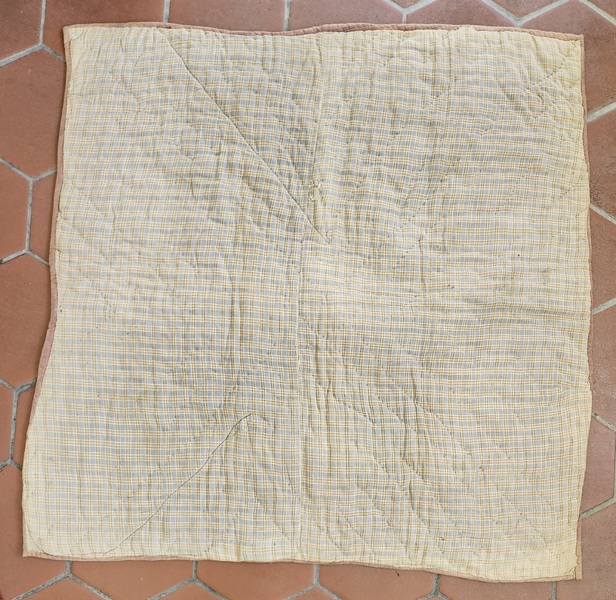 Antique Star Crib Quilt in Great Early Fabrics