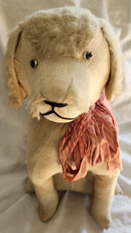 Rare Huge 18" Antique German Dog Candy Container