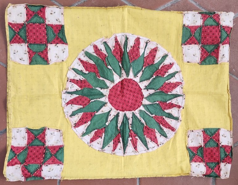 **Mint 19th C. Lancaster Co. PA. Pieced Pillowcase