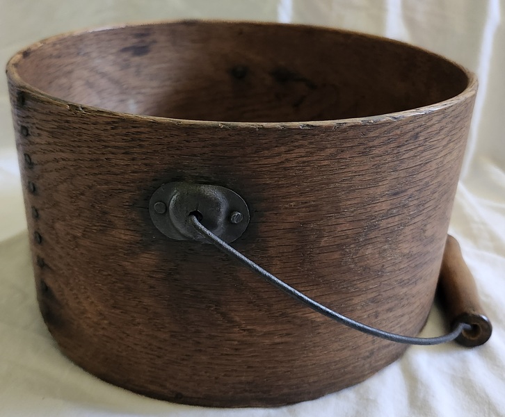 **Antique Primitive Dry Measure w/Bail Handle