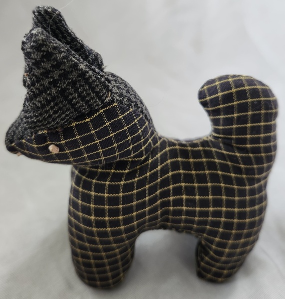**Antique PA. Folk Art Dog Pin Cushion Whimsy