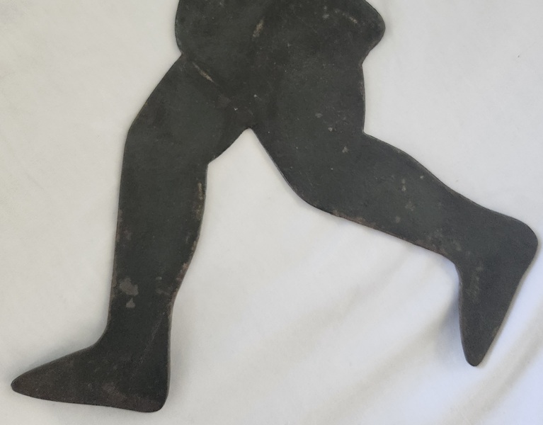 **Rare Ca. 1800 Folk Art Sheet Iron Angel