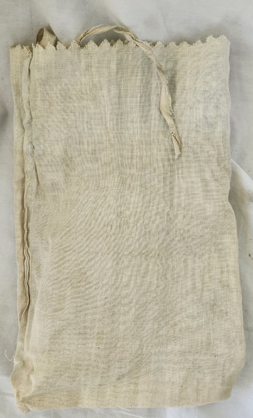 Well Used Antique Seed/Ditty Bag w/Maker's Tag