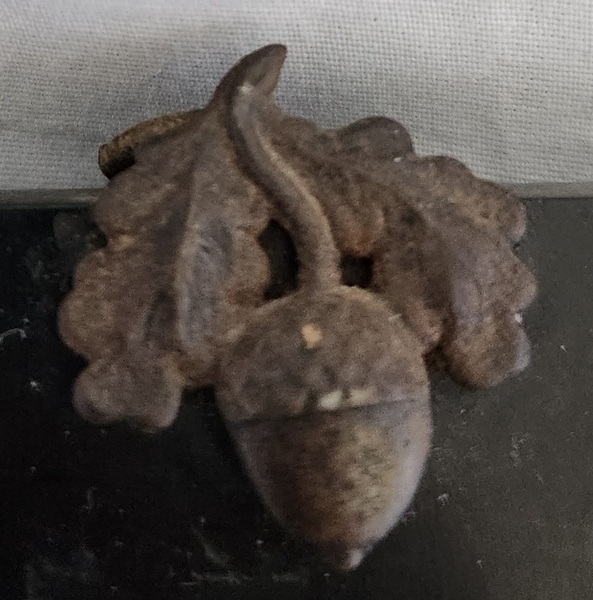 **1796 Sgnd. Silhouette of Woman w/Acorn Hanger