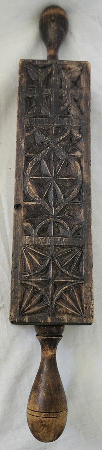 Unique Antique Rectangular Springerle Rolling Pin