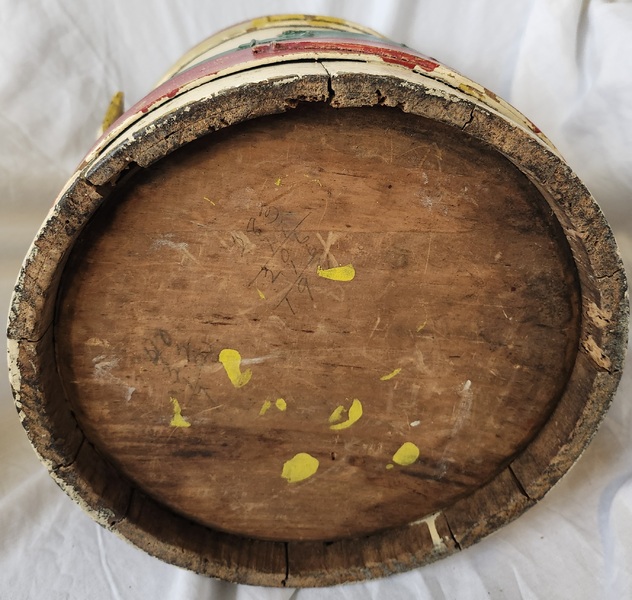 **Antique PA. Dutch Style Painted Firkin