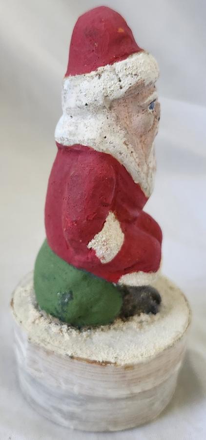 Small Antique Belsnickel Santa Candy Container