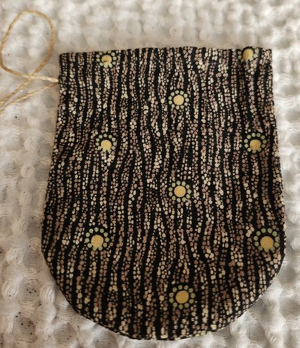 Antique New England Calico Seed Bag