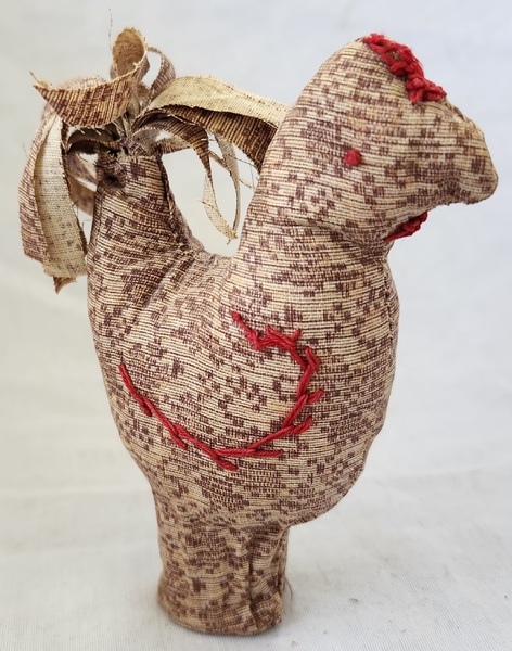 Chicken Rooster on Spool Pin Cushion Ex Booth #2