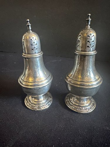 Pair of Sterling Salt & Peppers Shakers