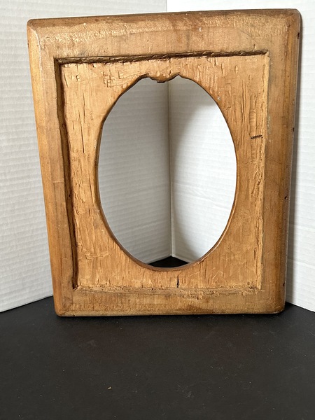 19thC Chip Art Sailor Work Valentine Frame Hawaii